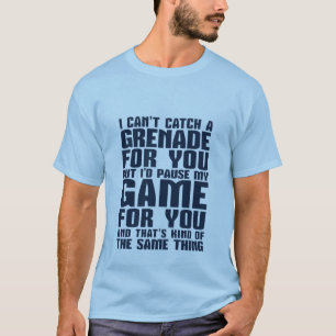 T-shirt romantique drôle d'amour de Gamer et de