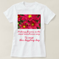 Romantique Pun Magenta Fleurs Poème Joie Femmes