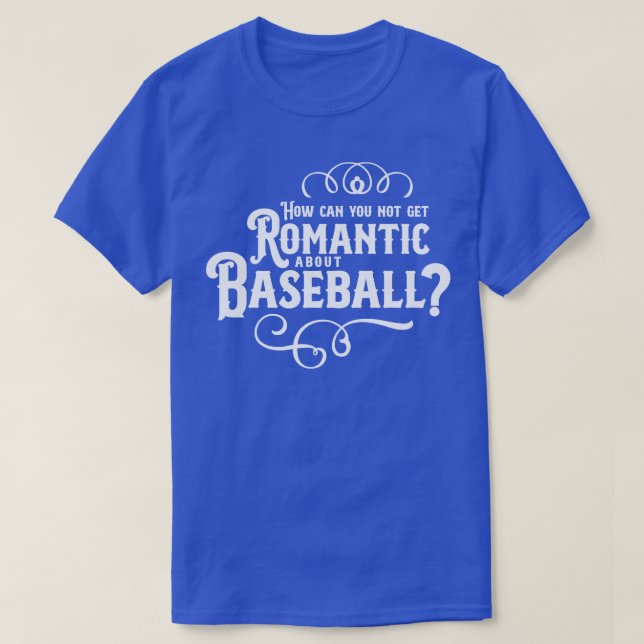 T-shirt Romantique Sur Le Baseball (Design devant)