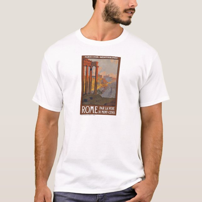 T-shirt Rome antique Voyage et peinture (Devant)