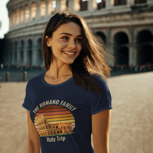 T-shirt Rome Colisée Custom Family Italie Trip Femmes