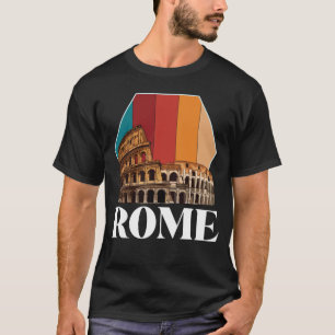 T-shirt Rome Colisée Retro Italie Toscane antique