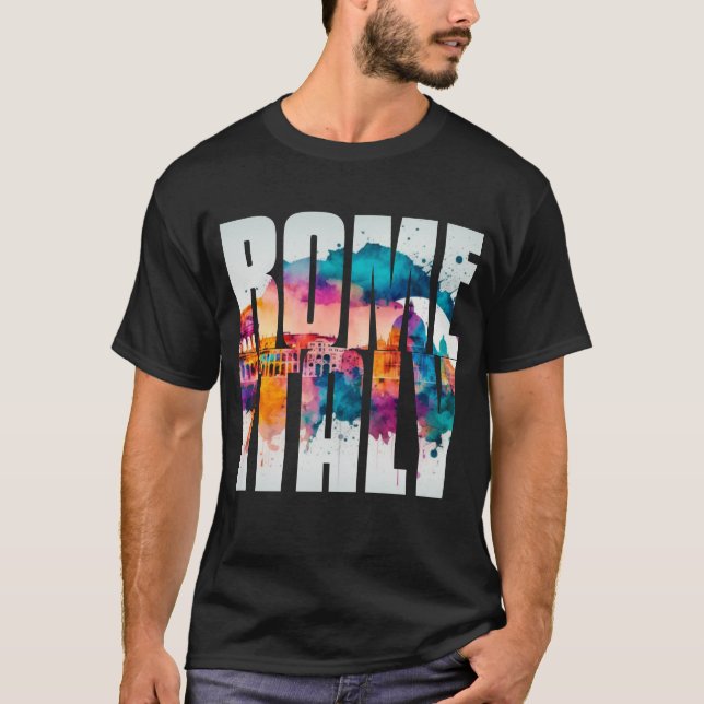 T-shirt Rome Italie Vacances Filles Voyage Lune de miel (Devant)