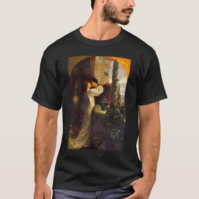T-shirt Romeo et Juliet c. 1884 par Sir Frank Dicksee (Devant)