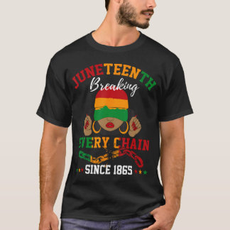 T-shirt Rompre chaque chaîne depuis 1865 Femmes Hommes Jun