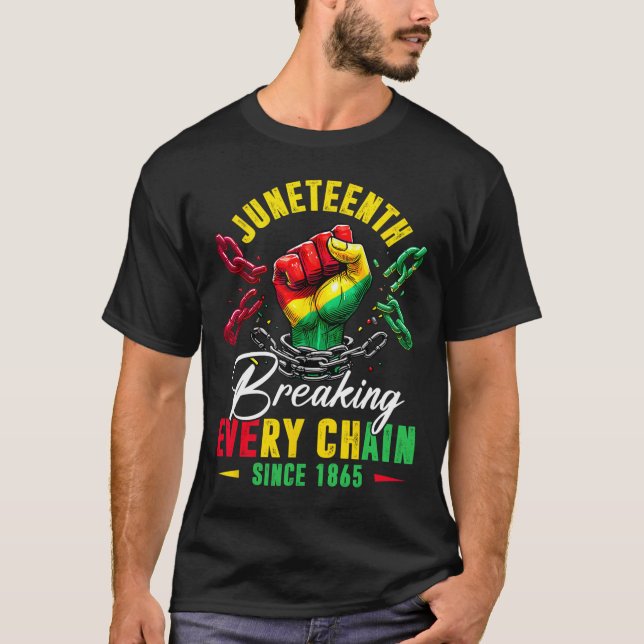T-shirt Rompre Chaque Chaîne Depuis 1865 Hommes Femmes Enf (Devant)