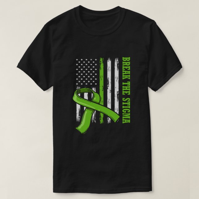 T-shirt Rompre La Stigmatisation Américaine Drapeau De San (Design devant)