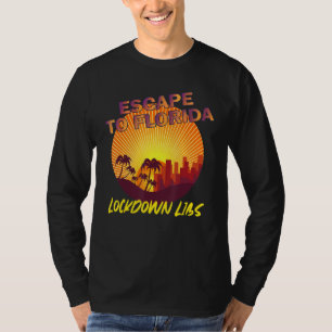 T-shirt Ron Desantis Drôle S'Éloigne Vers La Floride Vinta