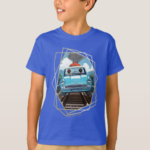 T-shirt Ron & HARRY POTTER™ en voiture volante vers HOGWAR