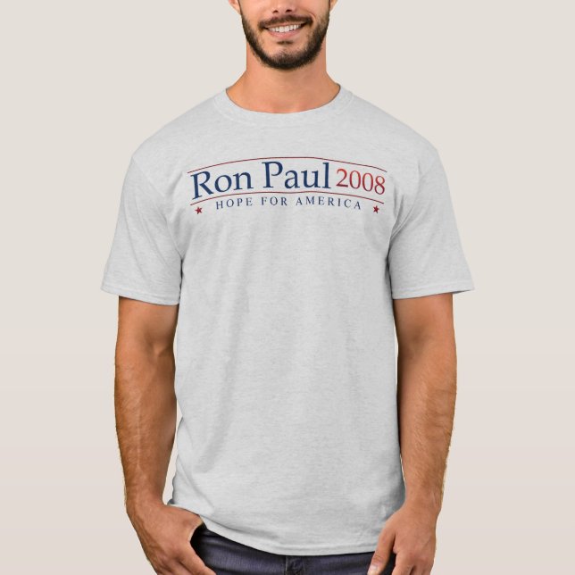 T-shirt Ron Paul 2008 révolutions (de gris) (Devant)