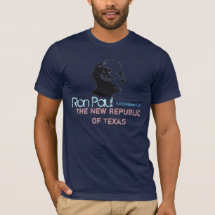 T-shirt Ron Paul font face au pochoir, Ron Paul, pour le