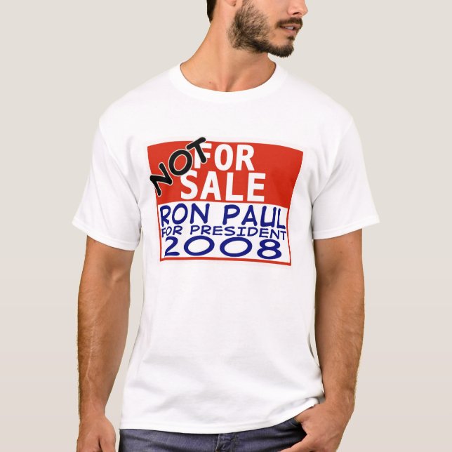 T-shirt Ron Paul n'est pas en vente (Devant)