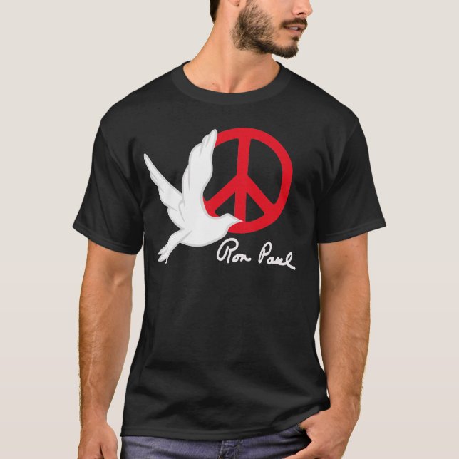 T-shirt Ron Paul pour la paix (Devant)