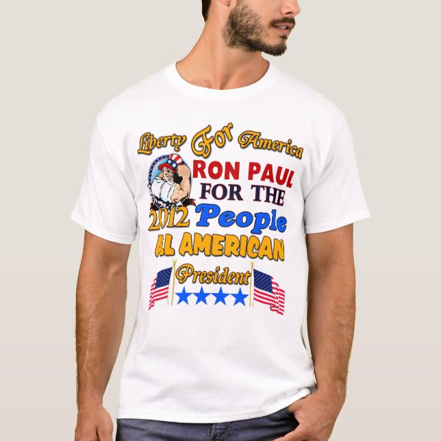 T-shirt Ron Paul pour le président (Devant)