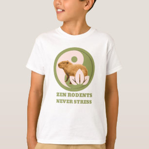 T-shirt Rongeurs Zen N'Ont Jamais De Stress Humour Capybar