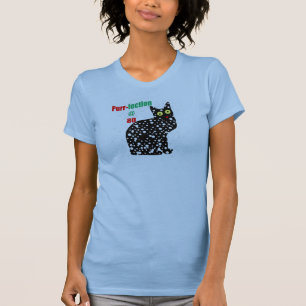 T-shirt Ronronnement-fection de chat de la neige 80