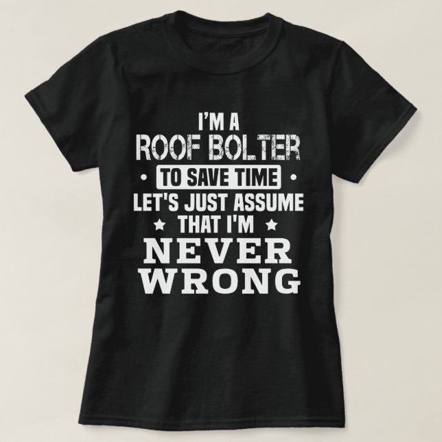 T-shirt Roof Bolter (Design devant)