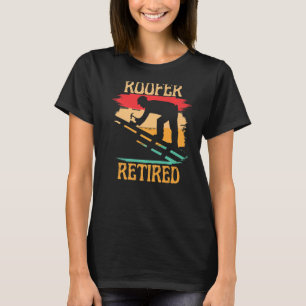 T-shirt Roofer Retraité Parti Retro Sunset