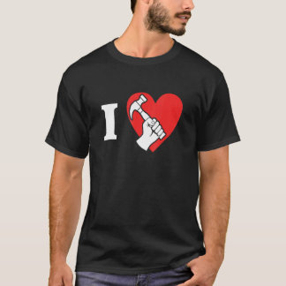 T-shirt Roofing Love Roof Blankets Heart I Love Roofing 1
