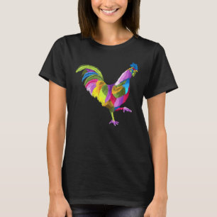 T-shirt Rooster Coloré Pour La Ferme De Coq Ou Oiseau