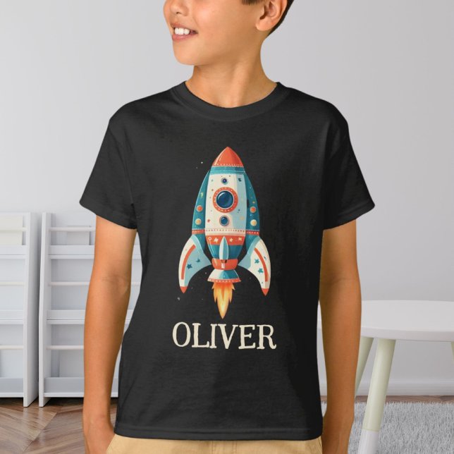 T-shirt Roquette cartonnante personnalisée (Créateur téléchargé)