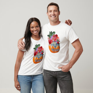 T-shirt Rosabella Floral Citrouille Graphic