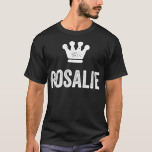 T-shirt Rosalie la Reine Couronne & Nom pour les femmes ap