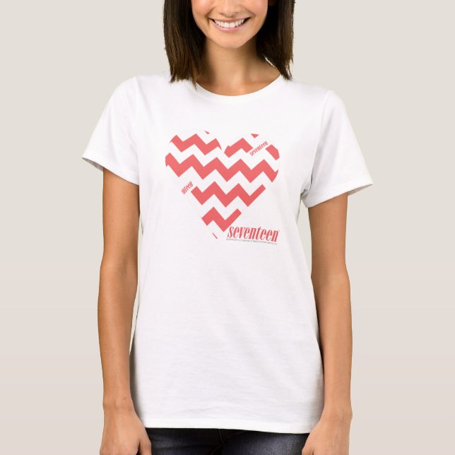 T-shirt Rose 3 de zigzag (Devant)