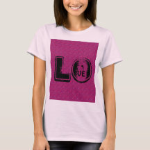 T-SHIRT ROSE AMOUR FEMMES MANDALA