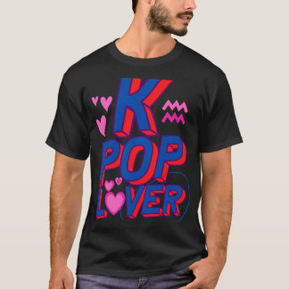 T-shirt Rose &_ Purple mou K-Pop