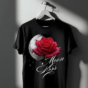 T-shirt Rose Baiser de Lune & Art Romantique Pleine Lune