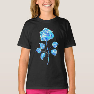 T-shirt Rose bleu brûlant