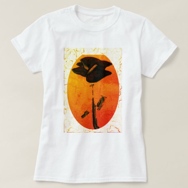 T-shirt Rose Bleu pour femmes (Design devant)