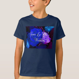 T-shirt Rose bleu violet