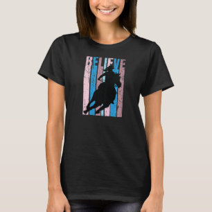 T-shirt Rose Cheval à Cheval Femmes Motivation Inspirante