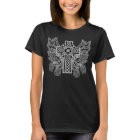 T-shirt Rose, croix et ailes