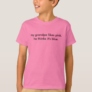 T-shirt rose daltonien de grand-papa