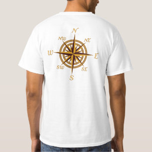 T-shirt Rose de boussole vintage