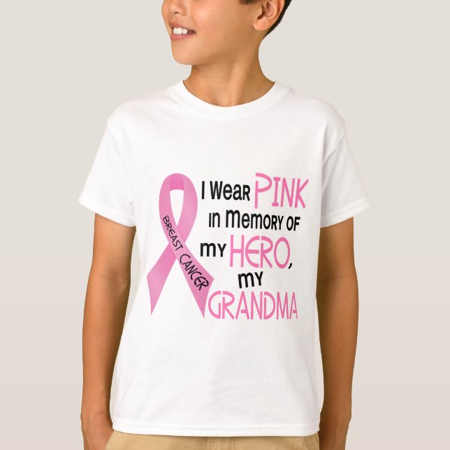 T-shirt ROSE de cancer du sein DANS la MÉMOIRE de MA (Devant)