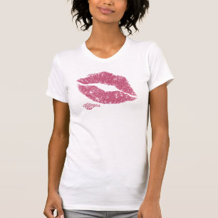 T-shirt rose de lèvres de dames Villegas