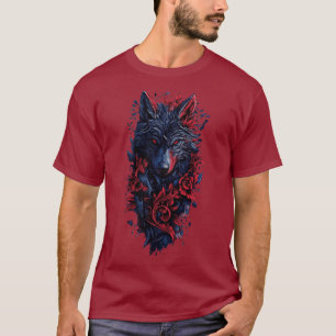 T-shirt Rose de loup foncé et de Crimson - Editi r