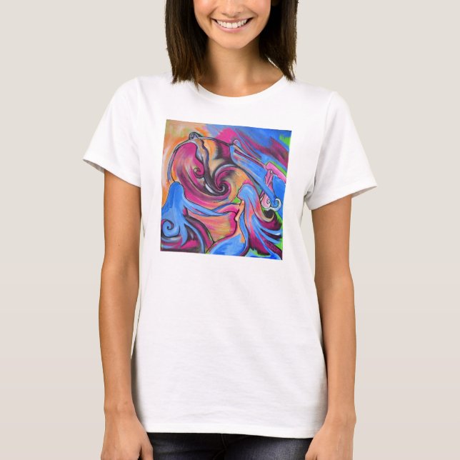 T-shirt rose de Lovelies de lune (Devant)