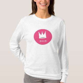 T-shirt rose de maman de reine