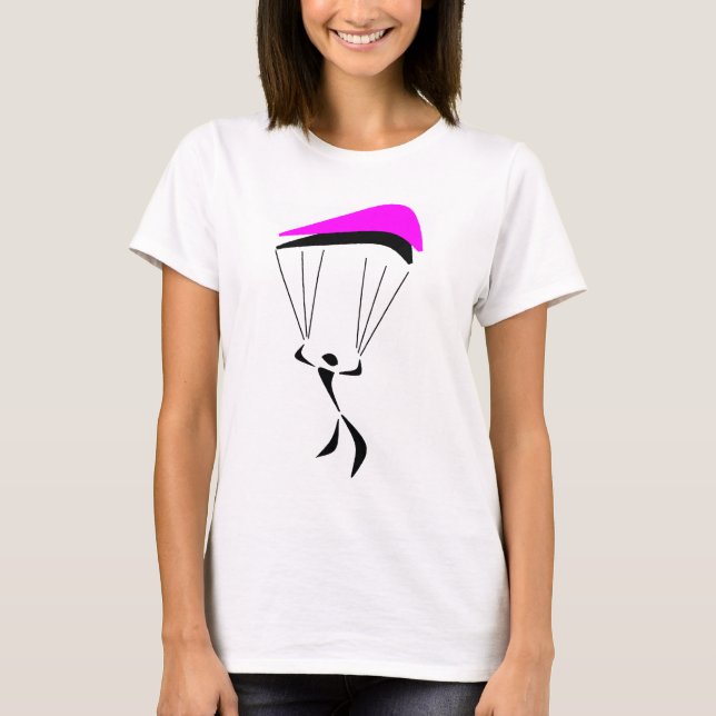 T-SHIRT ROSE DE PIQUÉ DE CIEL (Devant)