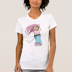 T-shirt Rose de Purrfectly