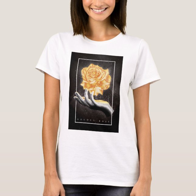 T-shirt Rose d'or (Devant)