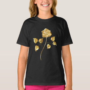 T-shirt Rose d'or ( rose dorée )