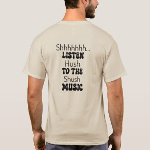 T-shirt Rose en noir STFU Retro Concert