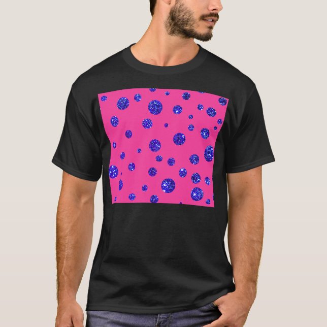 T-shirt Rose et amusement pourpre de pois d'étincelle (Devant)