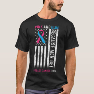 T-shirt Rose Et Bleu Parce Que Les Hommes Nous Accompagnen